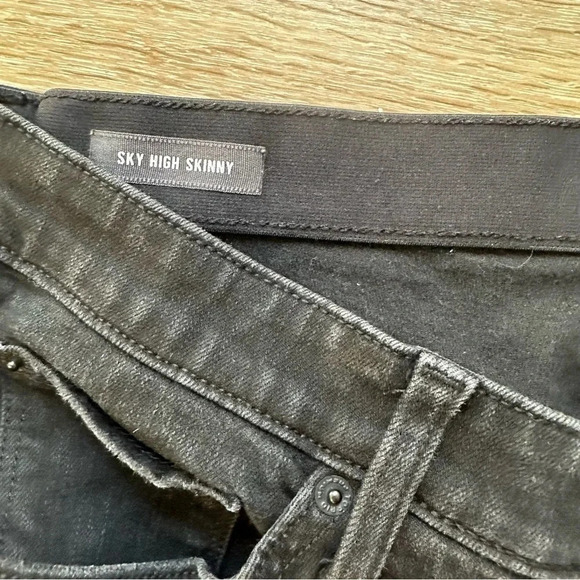 Torrid Premium Black Distressed Skinny Jeans Size 16 - Picture 5 of 10